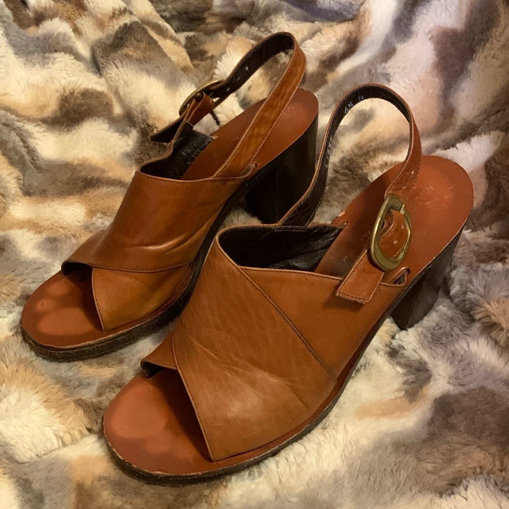 MARTINI OSVALDO Leather Heels / Sandals — 6.5 - Picture 3 of 12